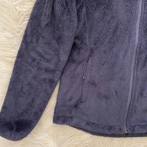 The North Face Dark Purple Fuzzy Fleece High Neck Osito 2 Jacket Full Zip Coat - Picture 4 of 10